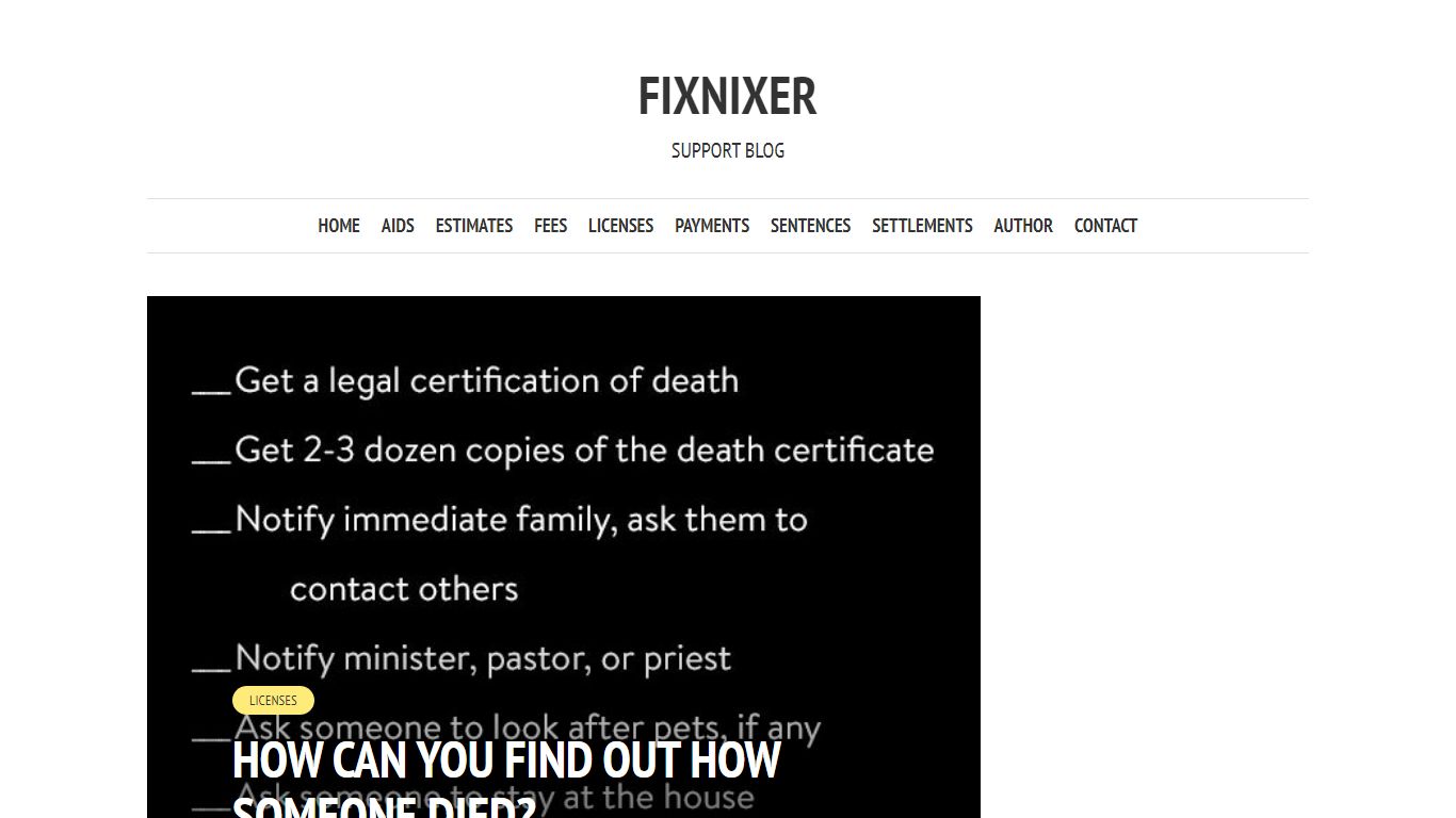 How can you find out how someone died? | Update August 2022 - Fixnixer