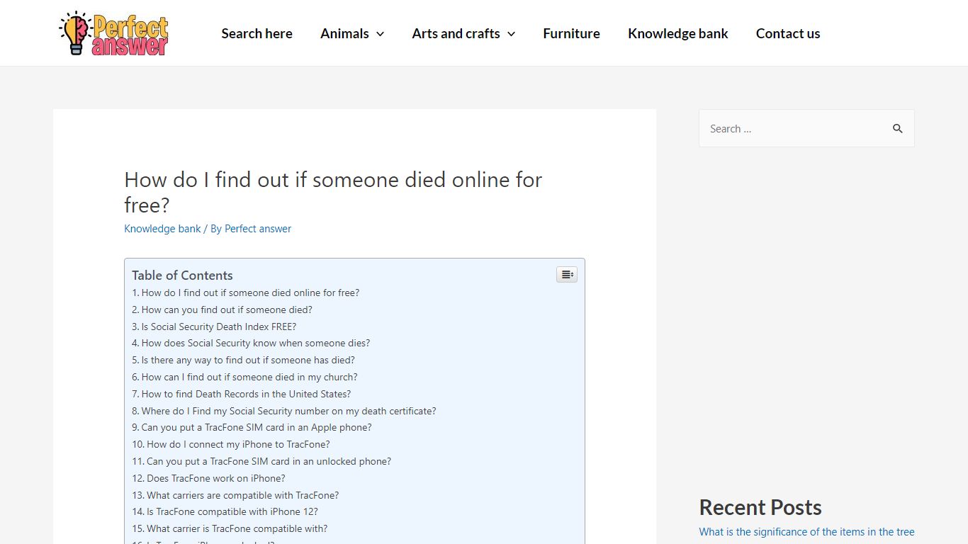 How do I find out if someone died online for free?